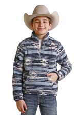 Rock & Roll Boys Printed Plush 1/4 Zip