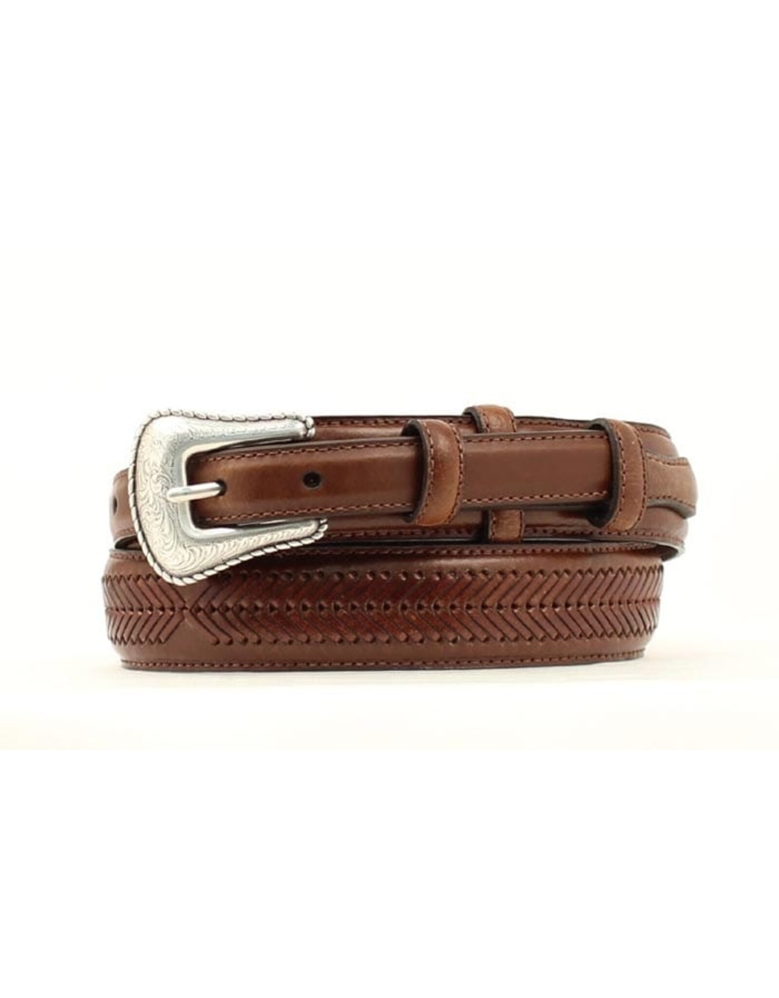 Nocona Mens Ranger Brown Leather Belt