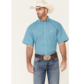Men's Button Down Turquoise Shirt