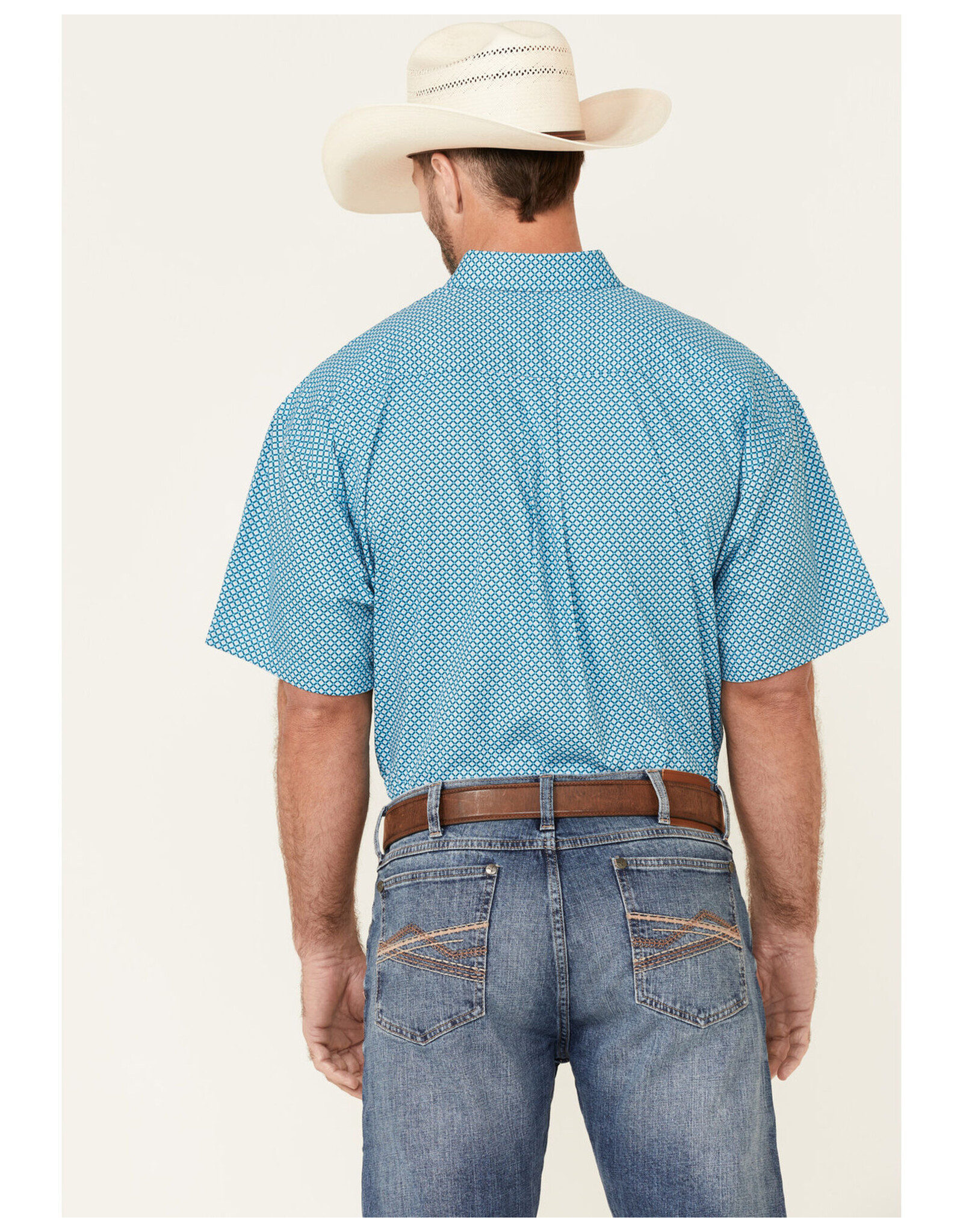 Men's Button Down Turquoise Shirt