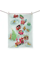 Holiday - Animal Train Tea Towel