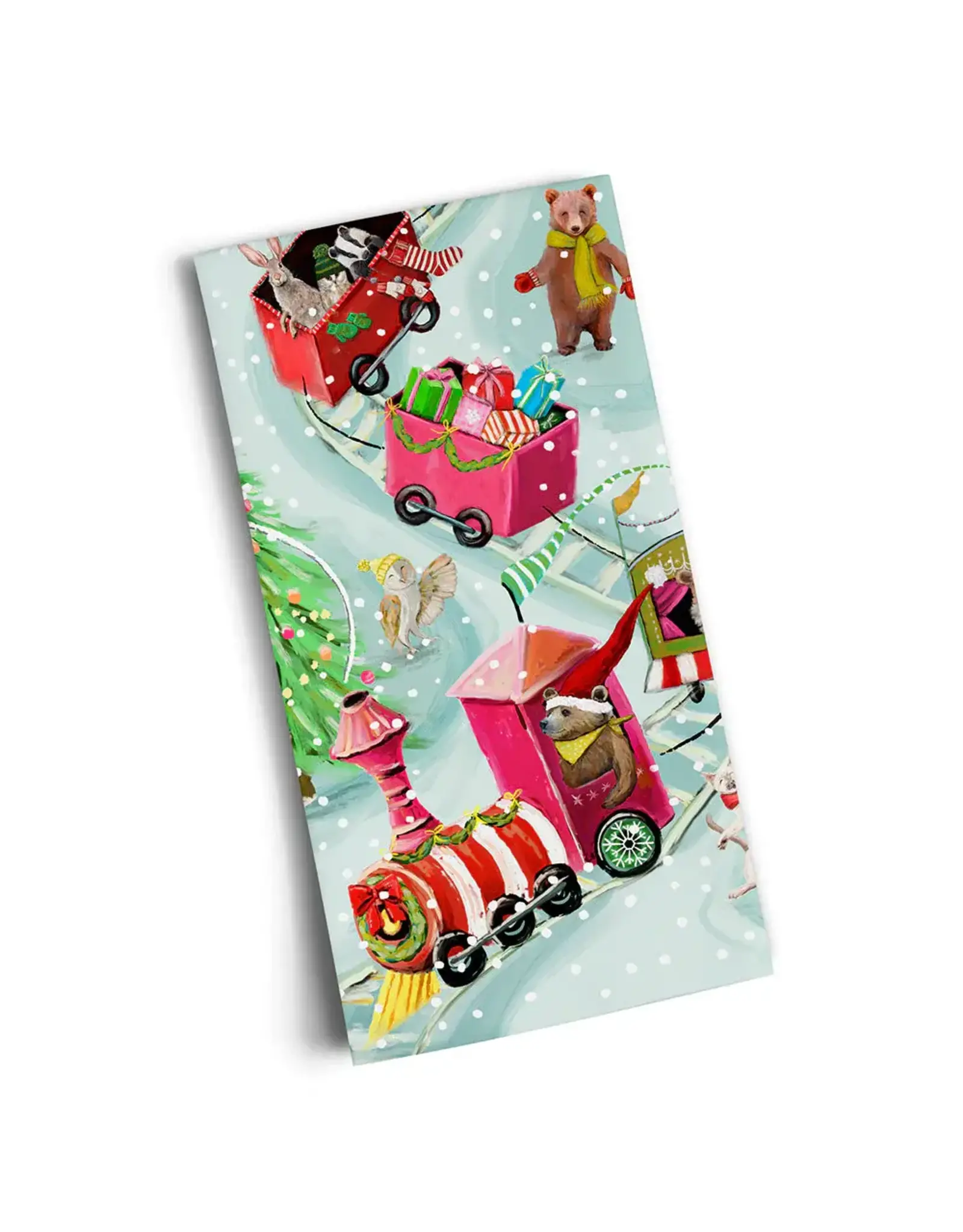 Holiday - Animal Train Tea Towel