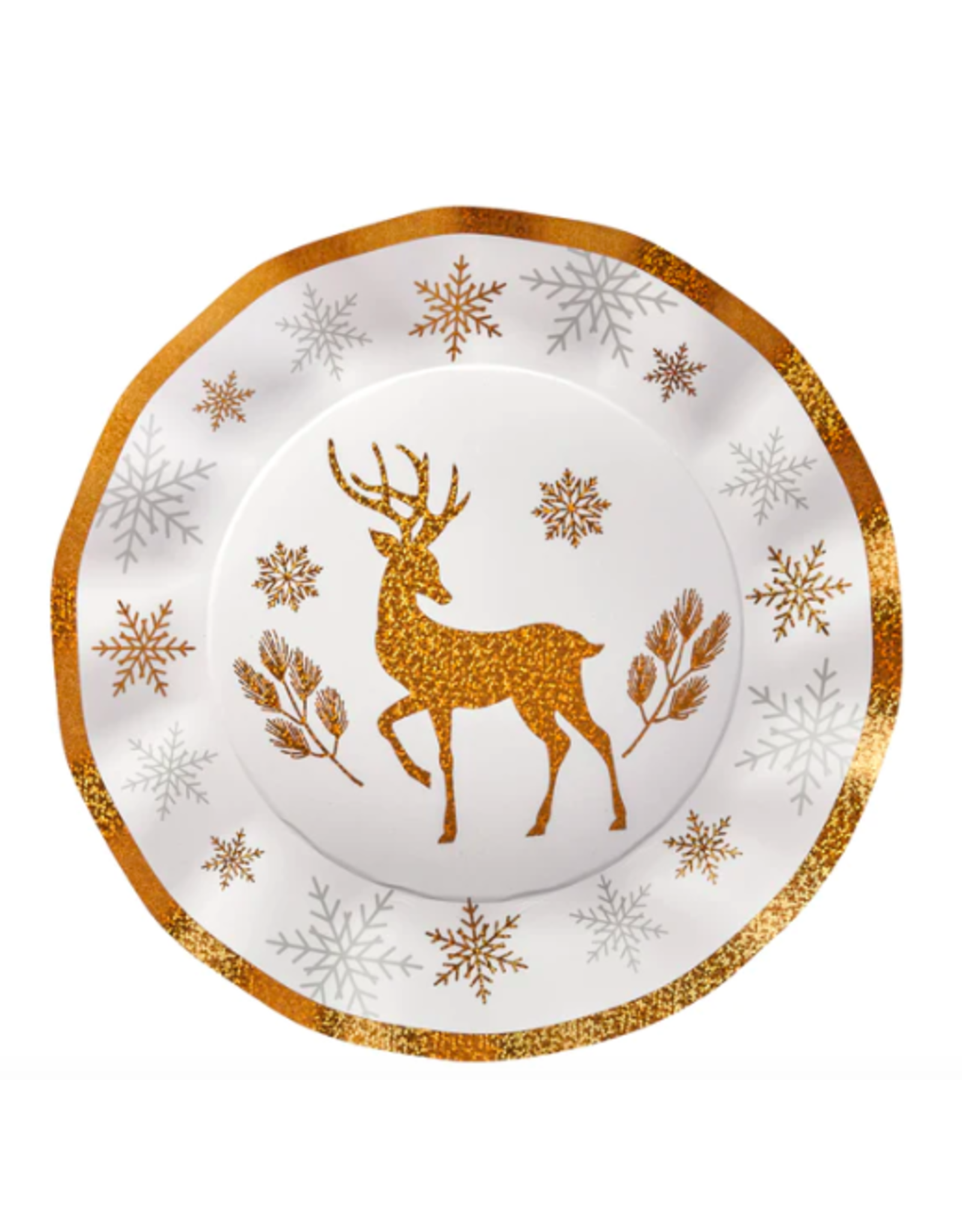 Wavy Dinner Plate Winter Frost 8 pk