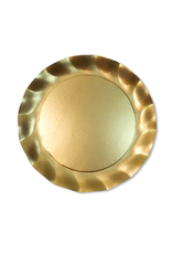 Wavy Dinner Plate Satin Gold 8 pk.