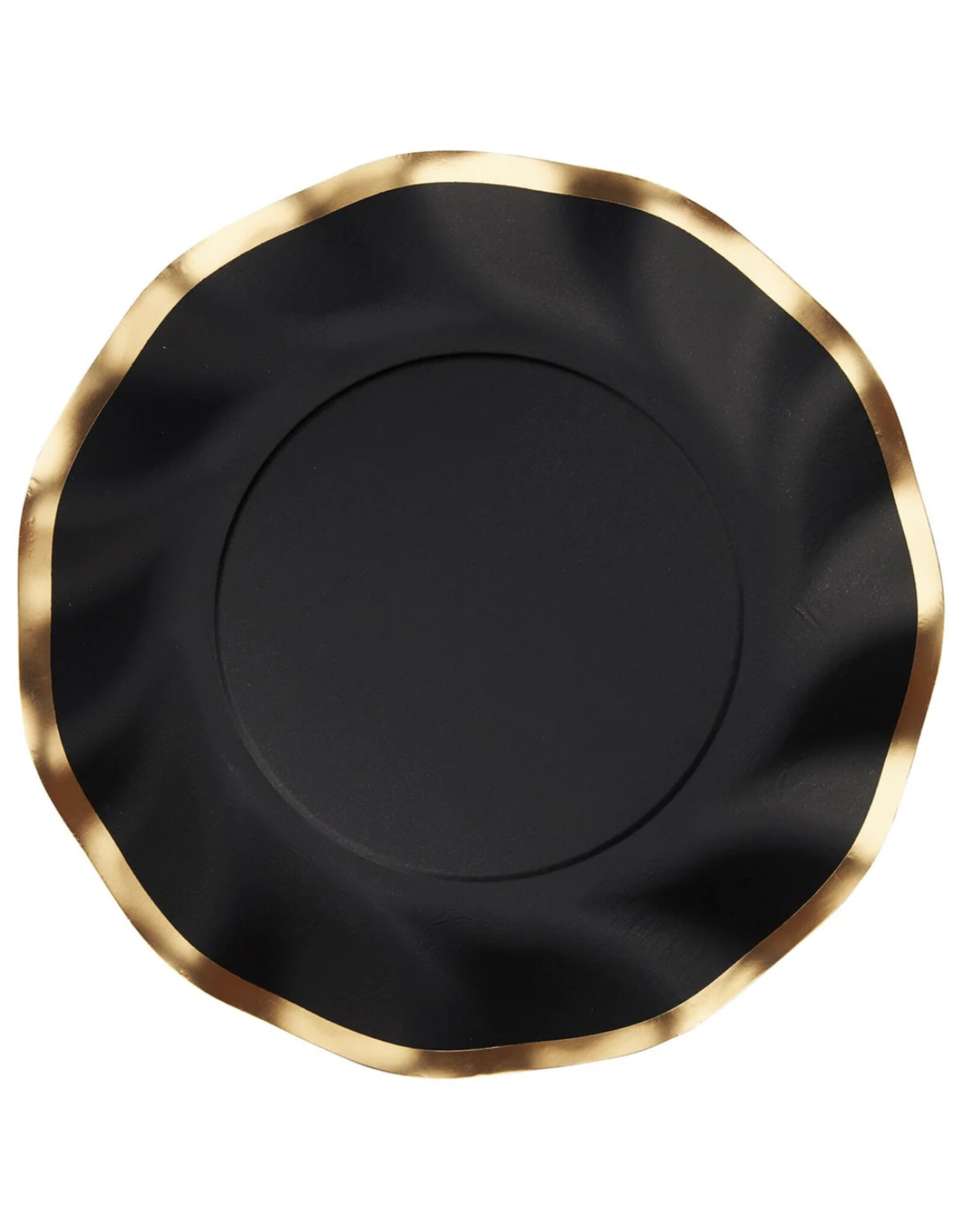 Wavy Dinner Plate Every Day Black/8ct