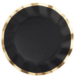 Wavy Salad Plate Every Day Black/8ct