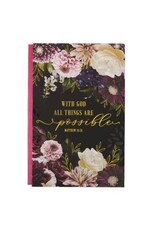 With God All Things Are Possible Hardcover Journal