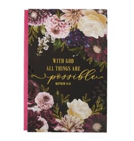 With God All Things Are Possible Hardcover Journal