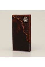 Ariat Ariat Youth Brown Rodeo Embroidered Wallet with Round Concho