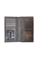 Ariat Ariat Floral Tooled Buck Stitch Rodeo Wallet