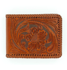 Nocona Bifold Lacing Tan Wallet