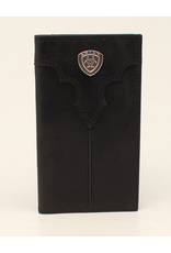 Ariat Ariat Center Bump Shield Black Rodeo Wallet