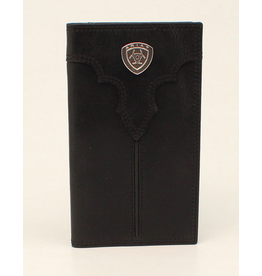 Ariat Center Bump Shield Black Rodeo Wallet