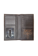 Ariat Ariat Center Bump Shield Black Rodeo Wallet