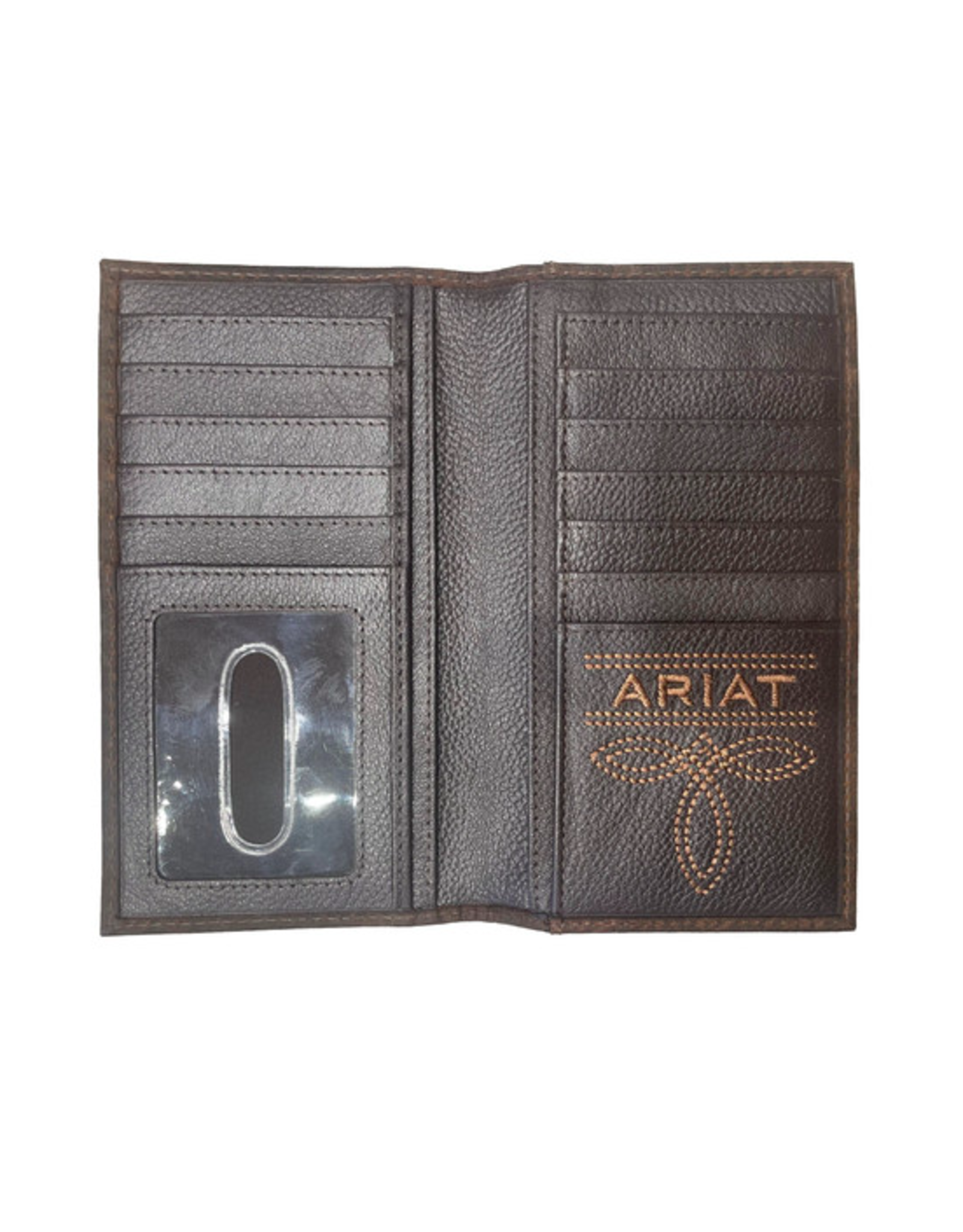 Ariat Ariat Center Bump Shield Black Rodeo Wallet