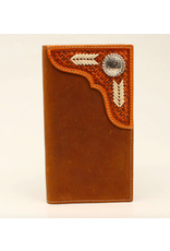 Nocona Rodeo Basket Weave Corner Oval Wallet Nocona Rodeo Basket Weave Corner Oval Wallet