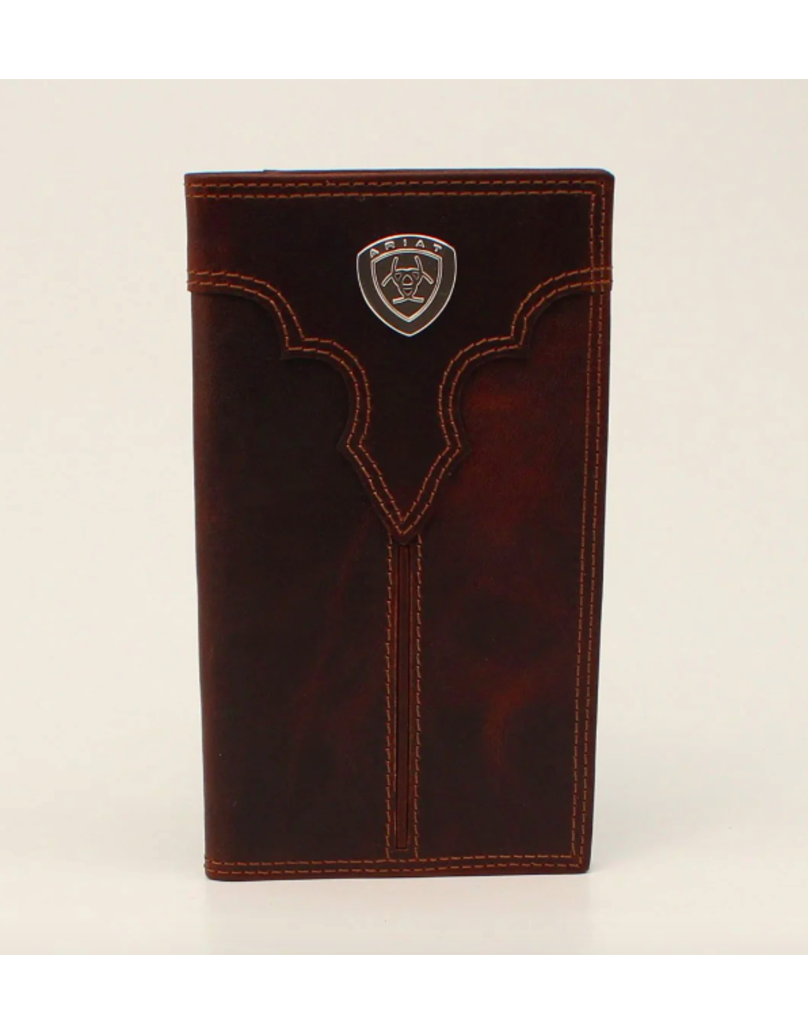 Ariat Ariat Center Bump Shield Brown Rodeo Wallet