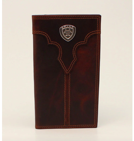 Ariat Ariat Center Bump Shield Brown Rodeo Wallet