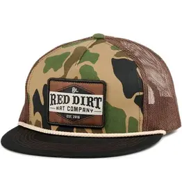 Red Dirt Hat Tagged Out- Old Skool Camo Black