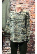 Tribal Tribal Soft Luxe Eyelash Sweater Evergreen