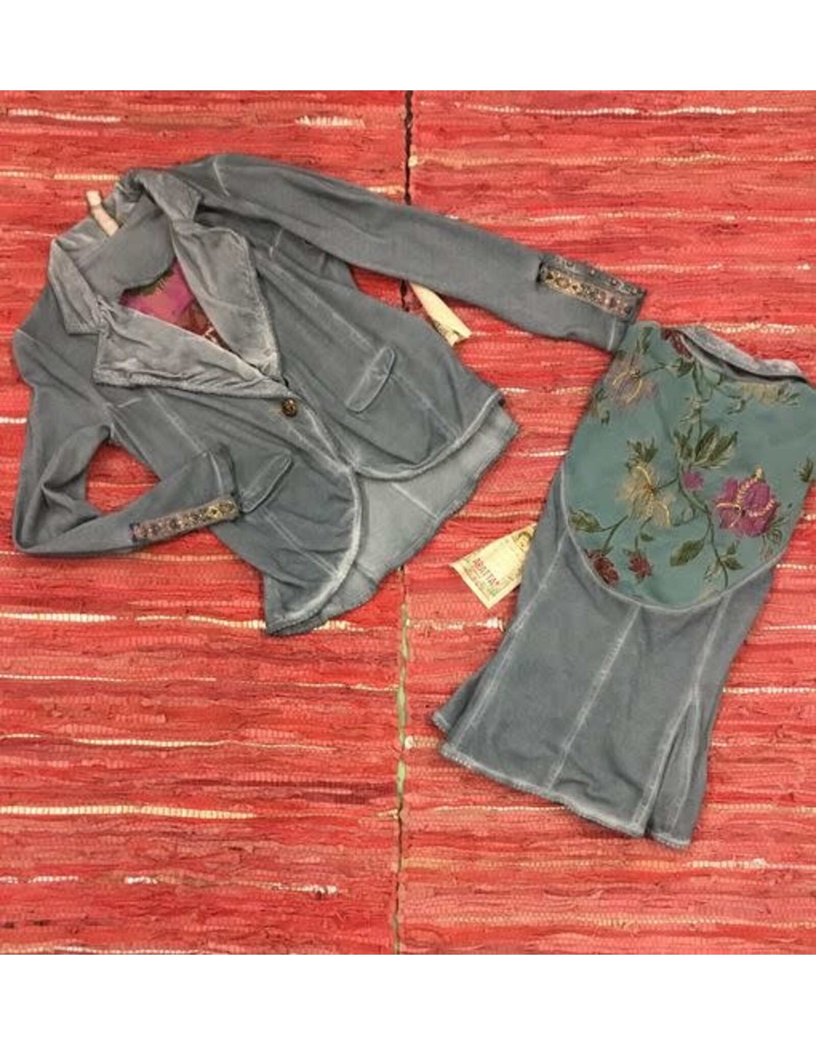 Embroidered and Beaded Blaizer Jacket