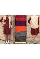 Flowy Brown Dress with Pockets