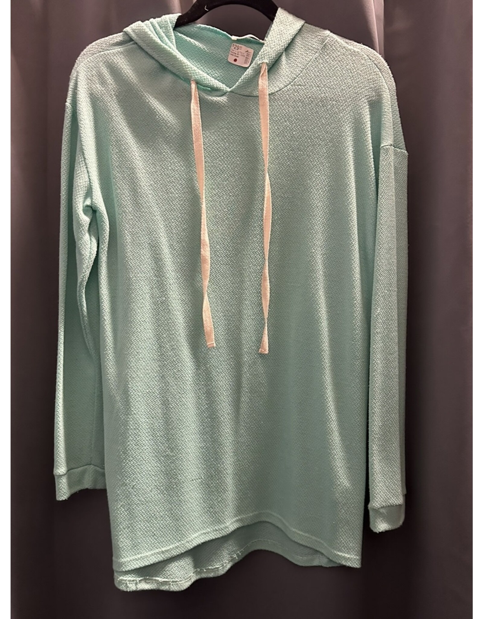 Long Sleeve Terry Hoodie Top