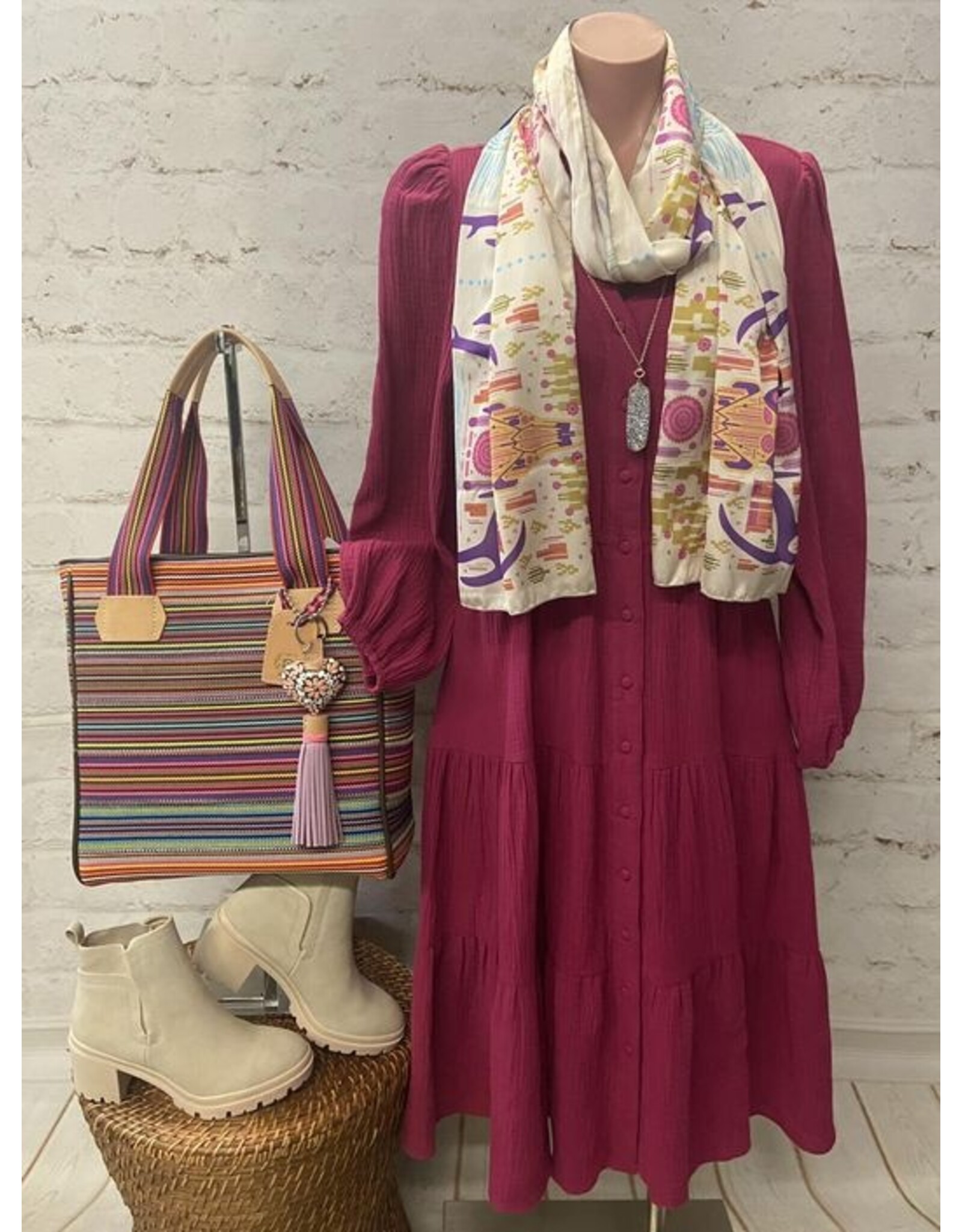 Zoey Button Down Gauze Dress