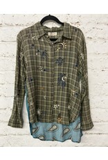 Tuscola Plaid Shirt with Paisley Back