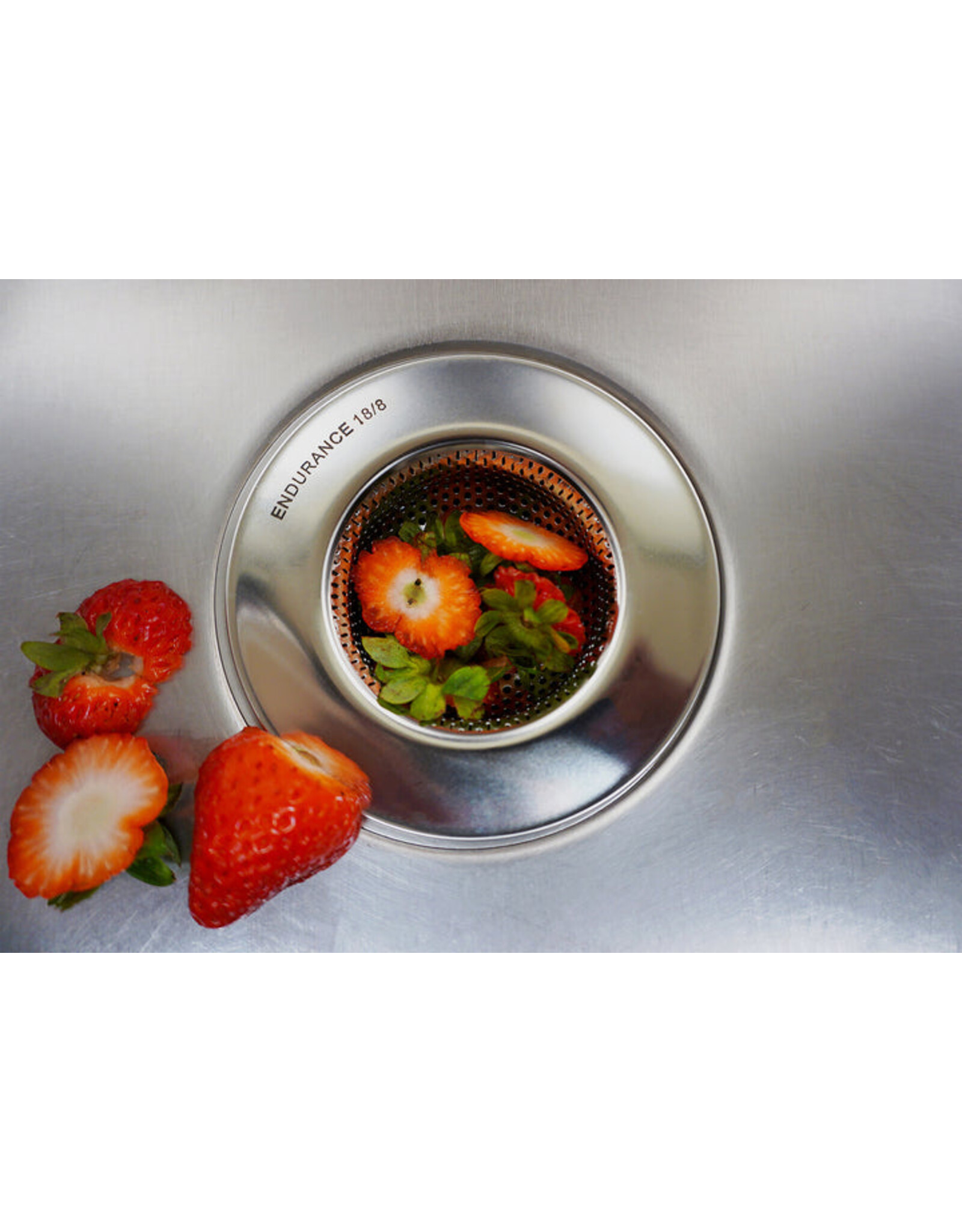 RSVP International Sink Strainer Large 4.5 Inch Stainless Steel