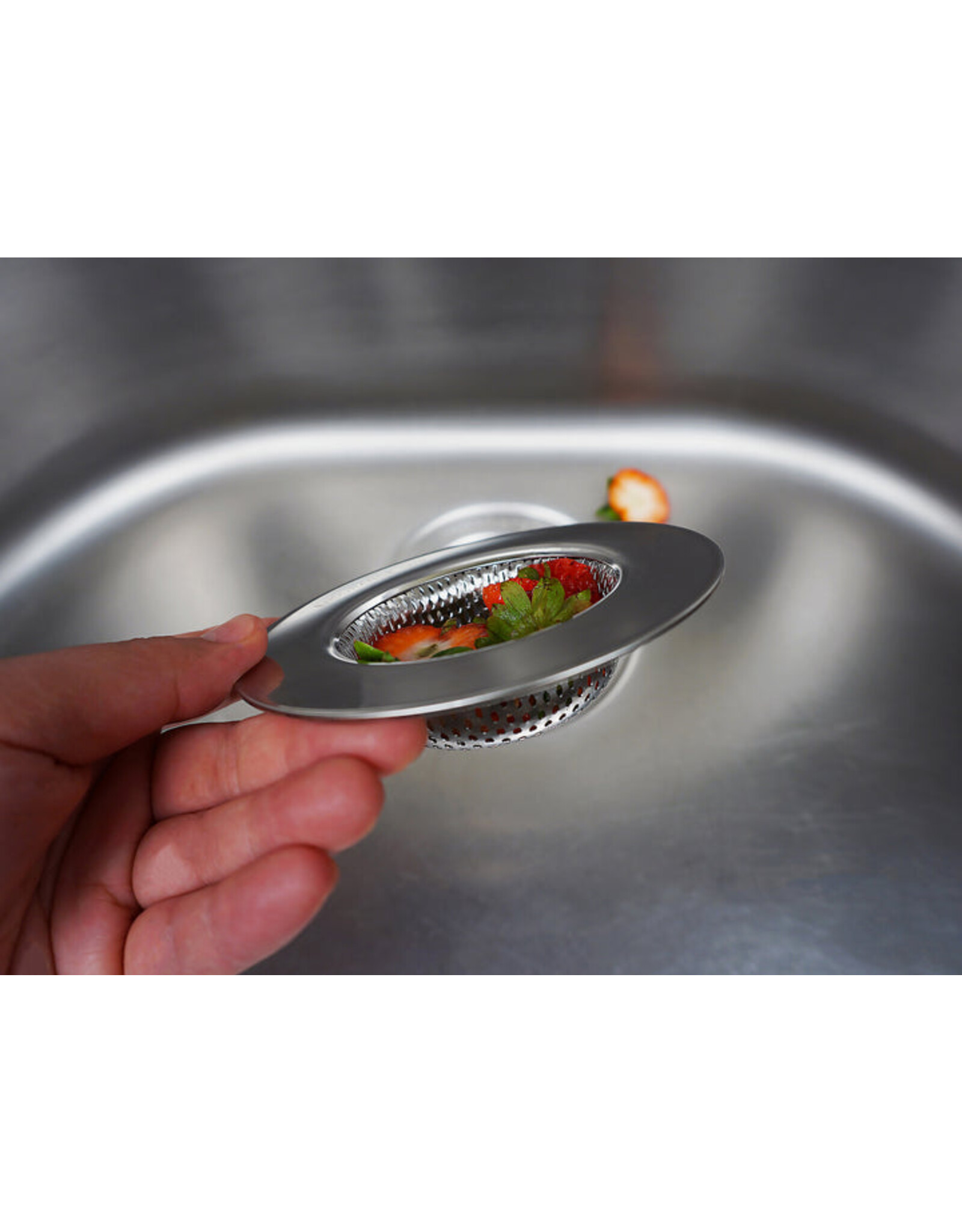 RSVP International Sink Strainer Large 4.5 Inch Stainless Steel