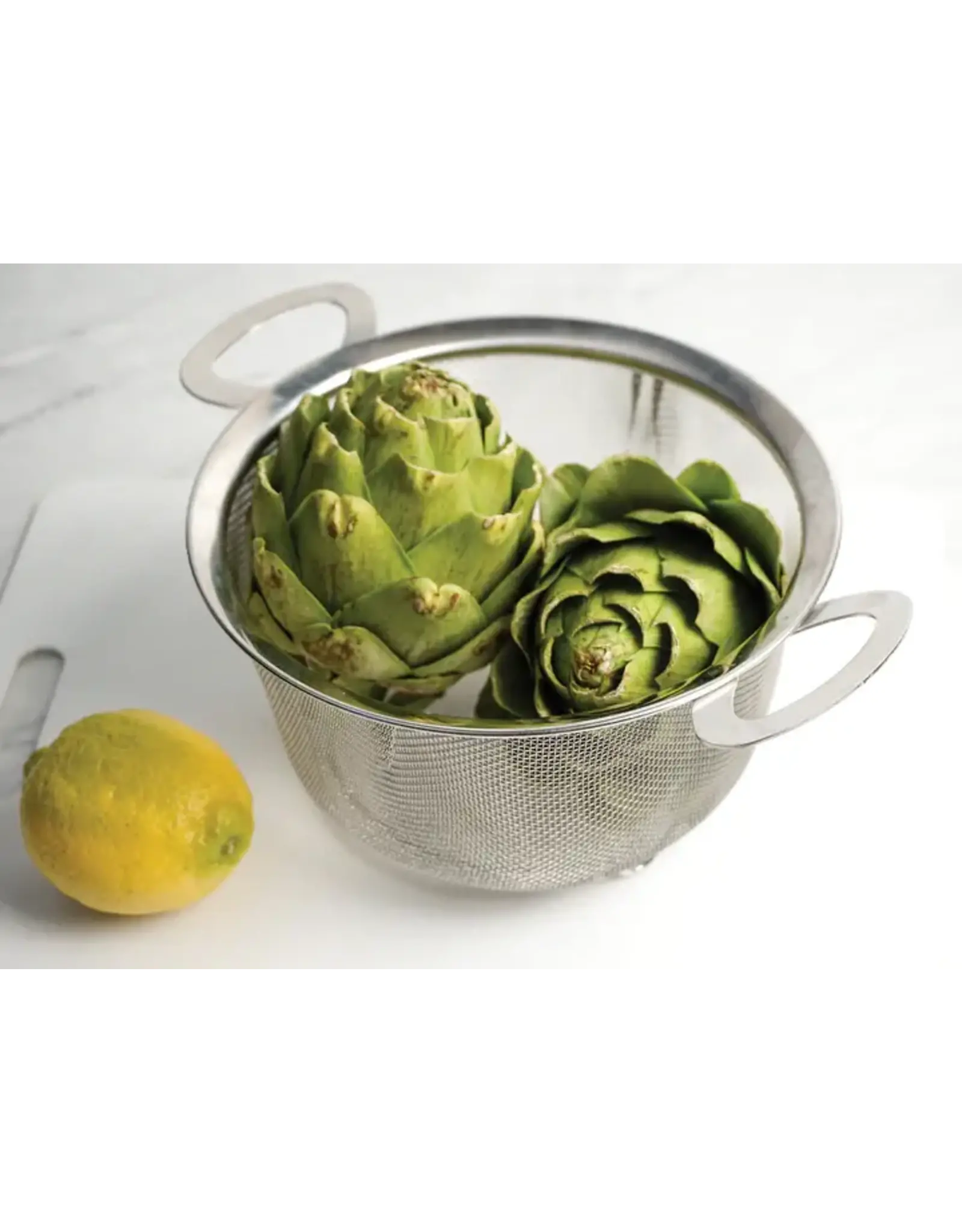 RSVP International Wide Rim Stainless Steel Fine Mesh Basket