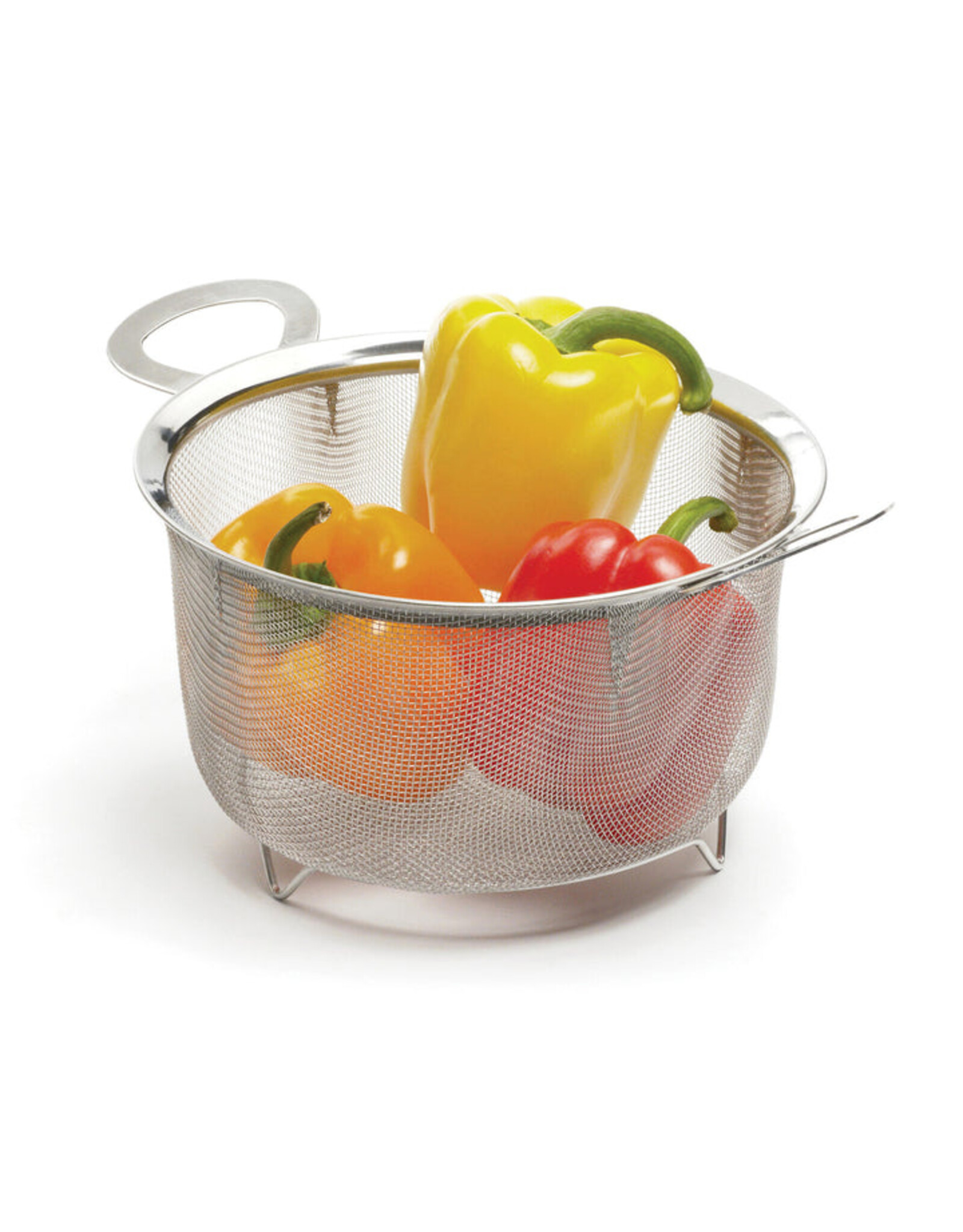 RSVP International Wide Rim Stainless Steel Fine Mesh Basket