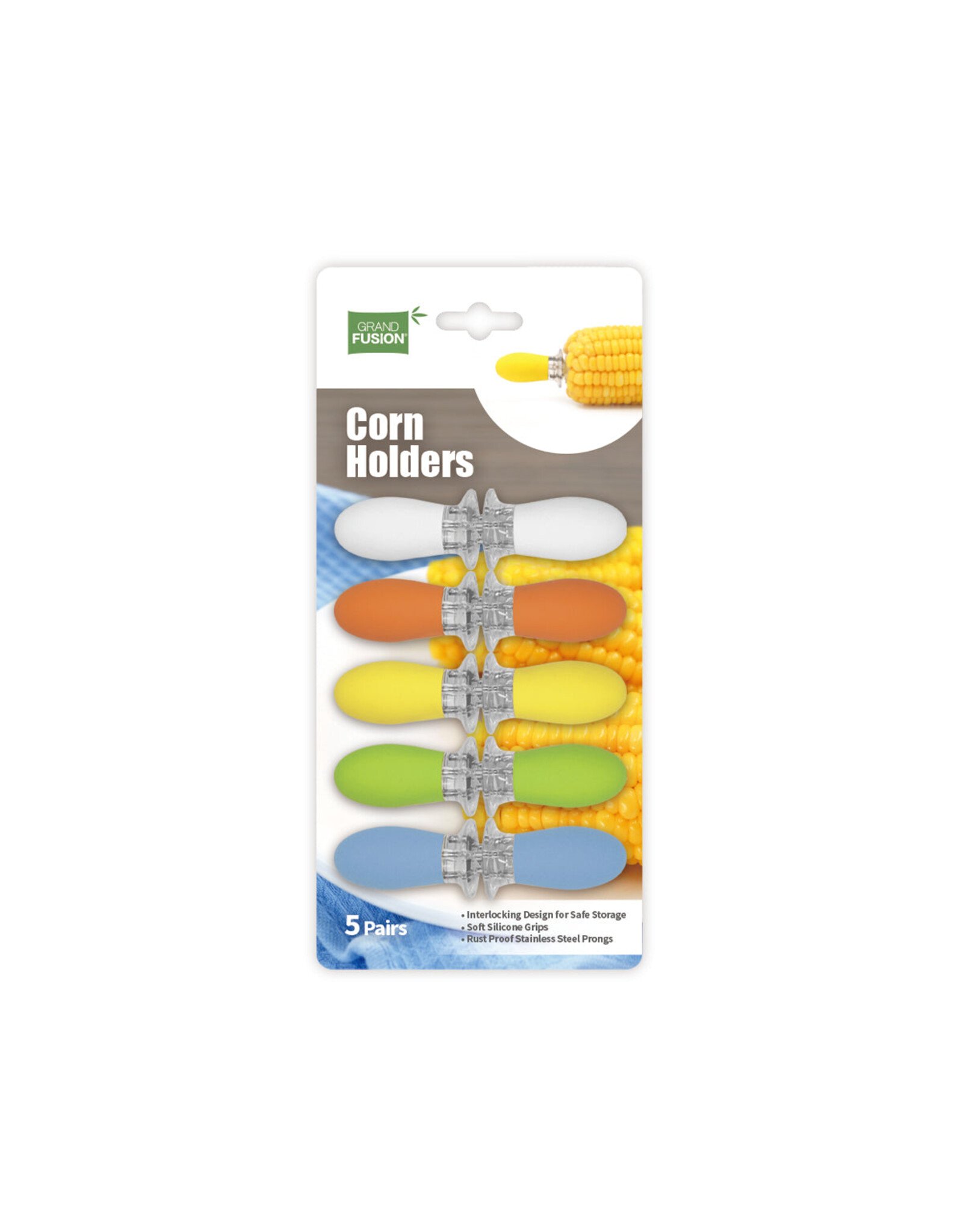 Silicone Gripped Corn Holders