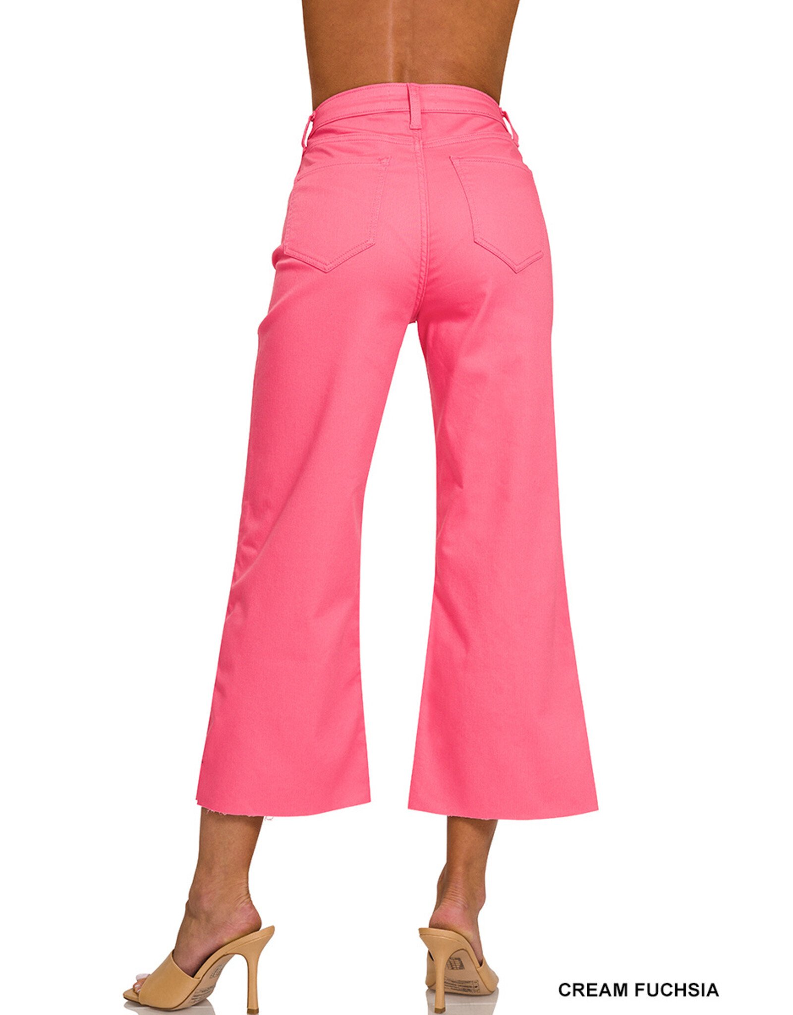 Arie High Rise Crop Colored Jeans