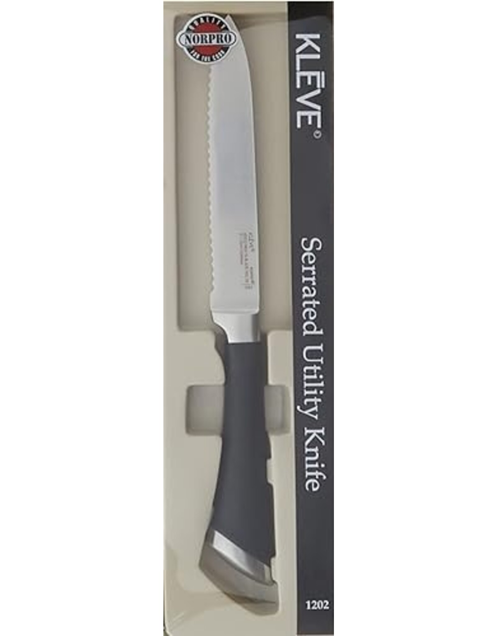 KLEVE Stainless Steel 5-Inch Serrated Utility Tomato Knife