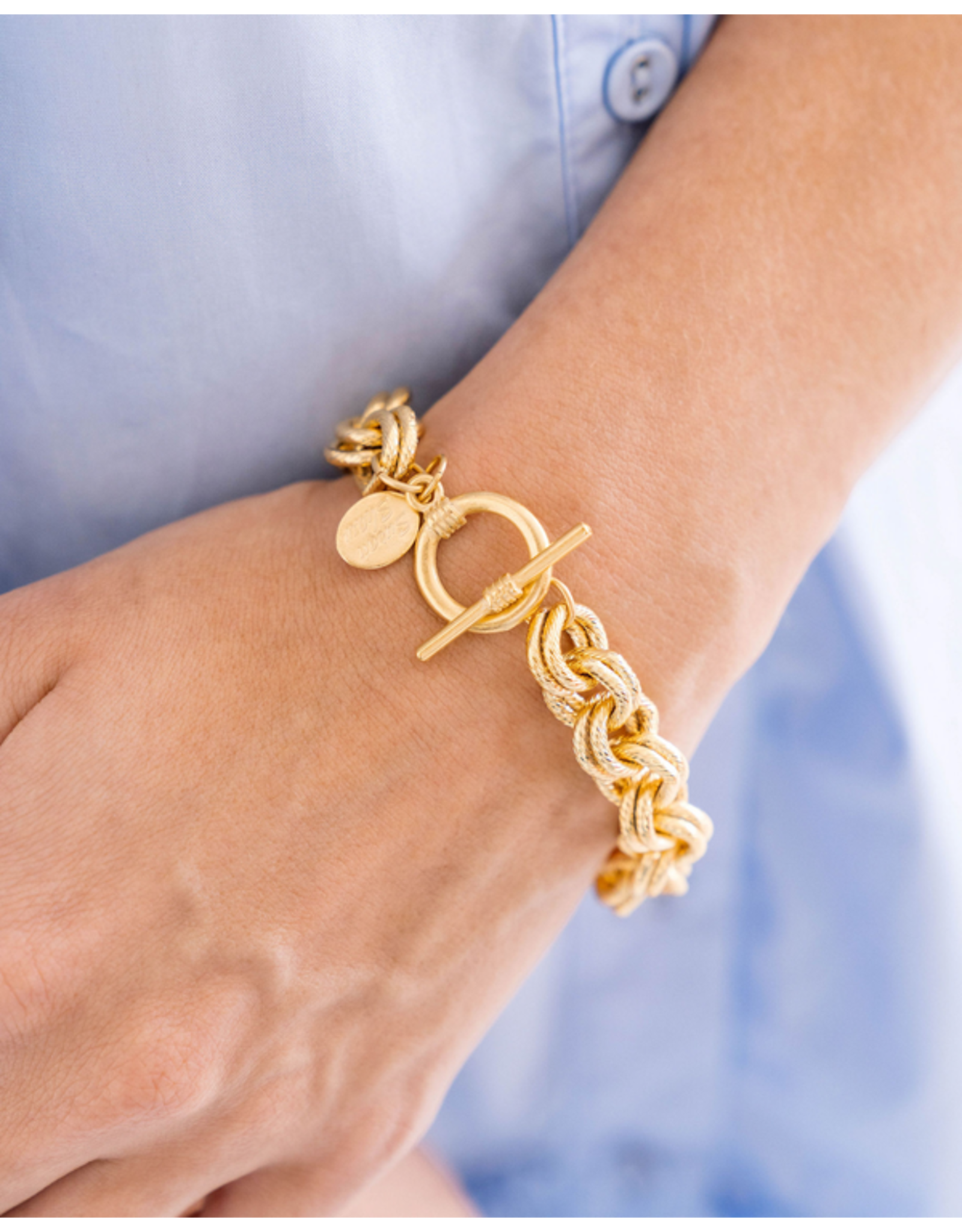 Susan Shaw Double Link Chain Bracelet
