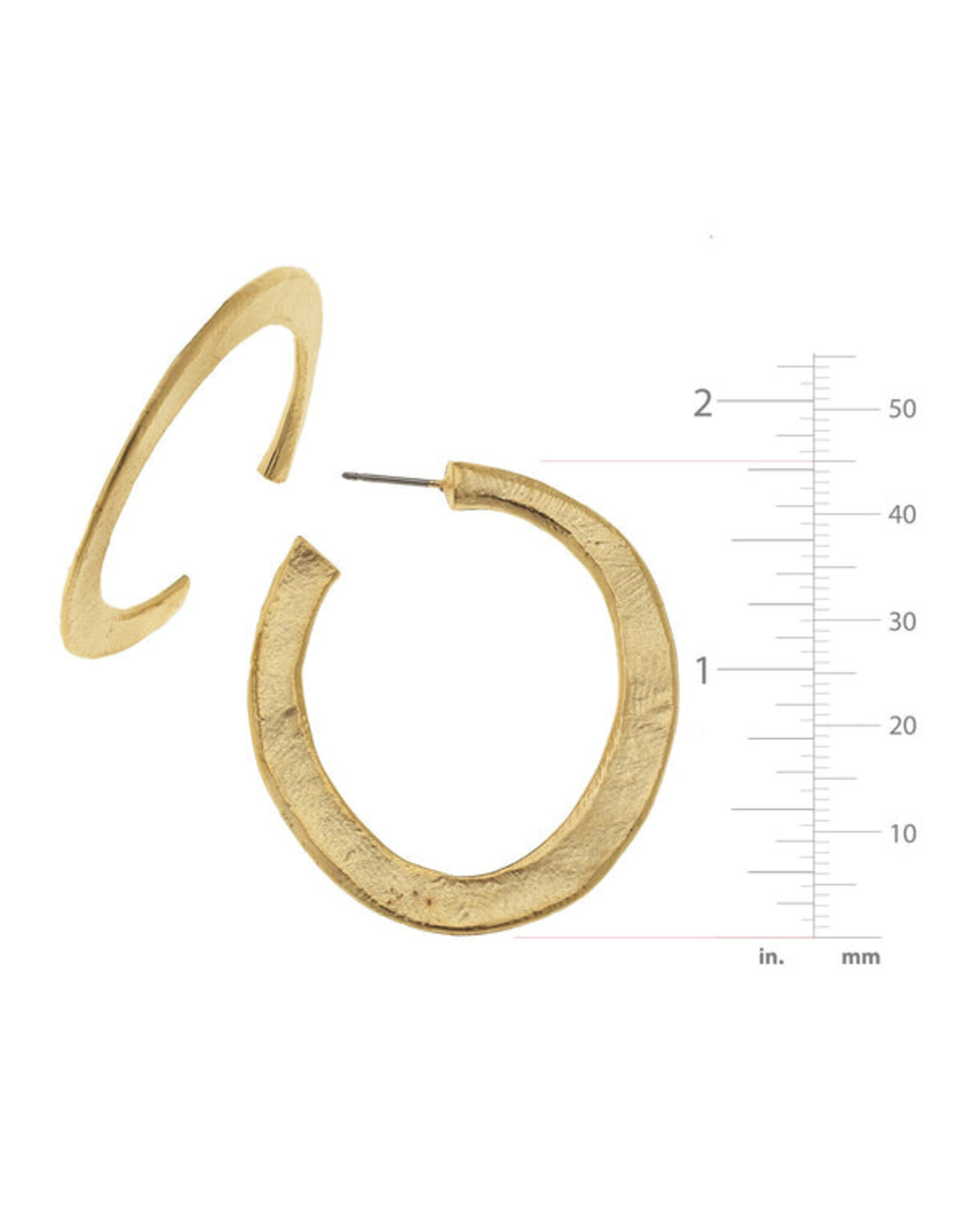 Susan Shaw Hammered Hoops