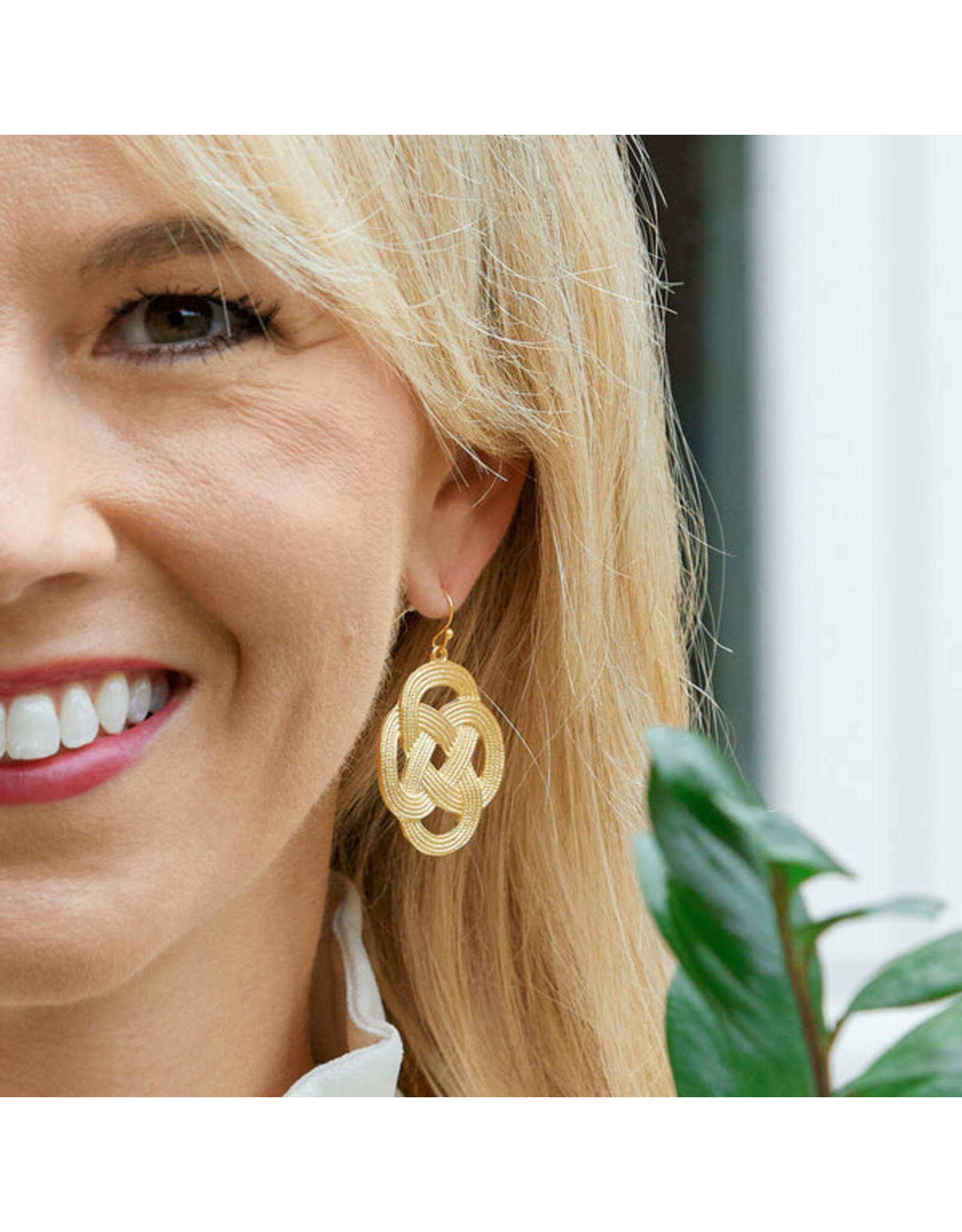 Susan Shaw Woven Loop Earrings