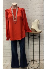 Miss Astor Red Blouse