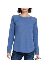 April Tiny Waffle Long Sleeve Top