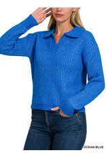 Ayla Collared V-Neck Sweater