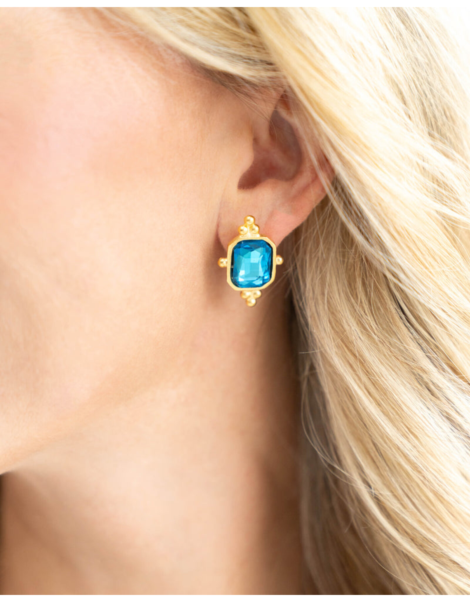 Susan Shaw Collins Studs Ruby Red