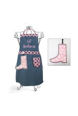 Lil' Buckaroo Pink and White Kids Apron