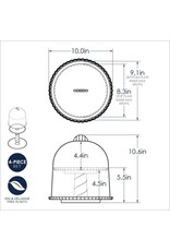 Nordic Ware Nordic Ware 2-Tiered Dessert Stand with Dome Lid Nordic Ware Nordic Ware 2-Tiered Dessert Stand with Dome Lid