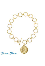 Susan Shaw Queen Elizabeth II Loop Chain Necklace