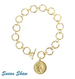 Susan Shaw Queen Elizabeth II Loop Chain Necklace