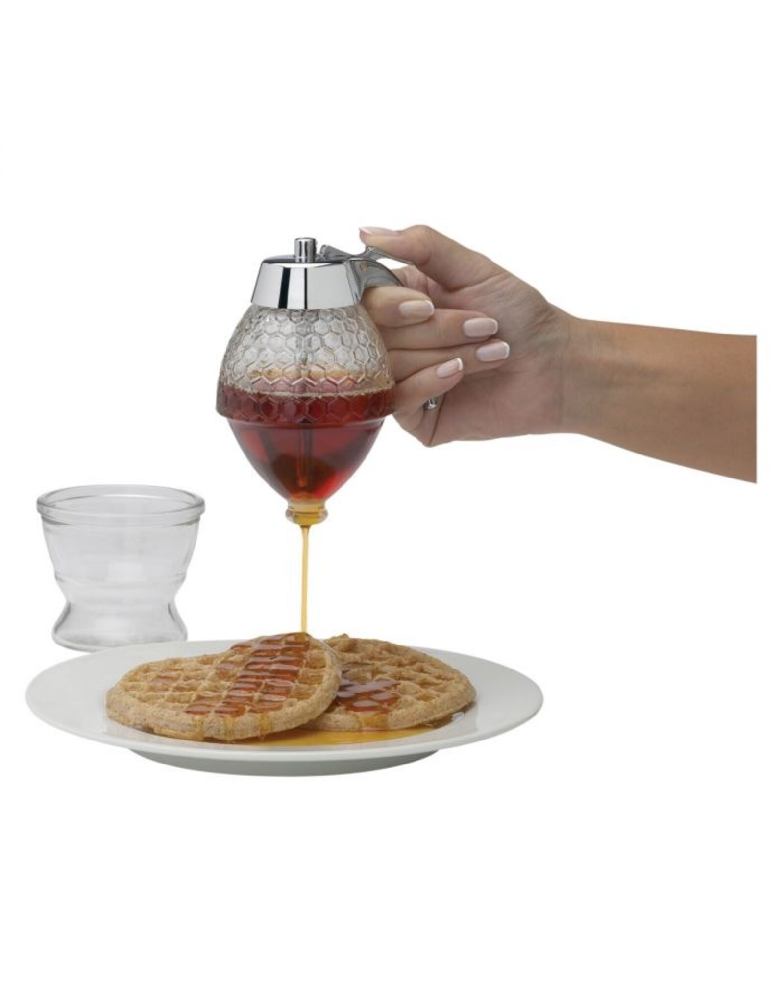 Glass Syrup Honey Dispenser