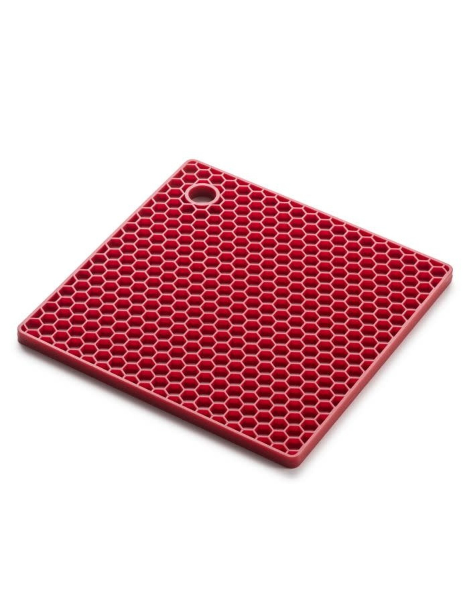 Honeycomb Trivet Red Silicone