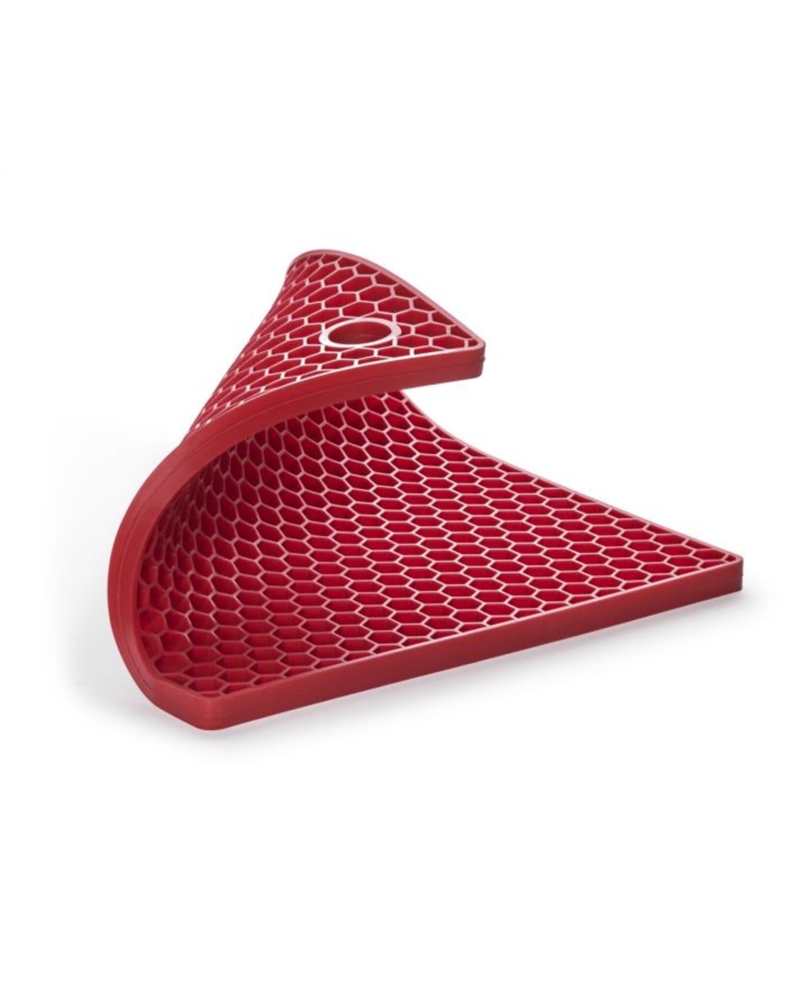 Honeycomb Trivet Red Silicone